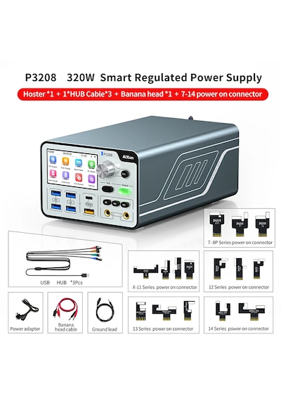 Aixun P3208 320w Akıllı Regüleli Güç Kaynağı 32v / 8a Bluetooth & Wifi Pd/qc
