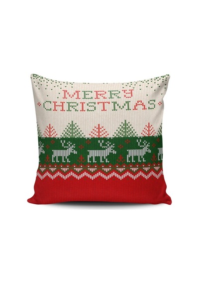 Kırlent Dünyası Merry Christmas Temalı Temalı Dijital Baskılı Kı