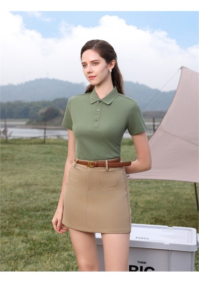 New Performance Premium Polo T-shirt %72,8 Pamuk %27,2 Polyester Yeşil