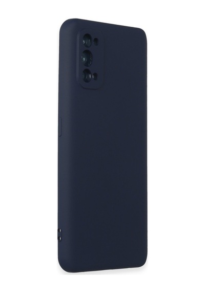 Realme 7 Pro Kılıf Nano İçi Kadife Silikon - Lacivert Bz8683140591304