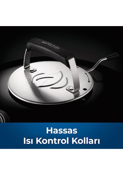 Napoleon Premium 18 Kömürlü Mangal Barbekü 47cm Siyah
