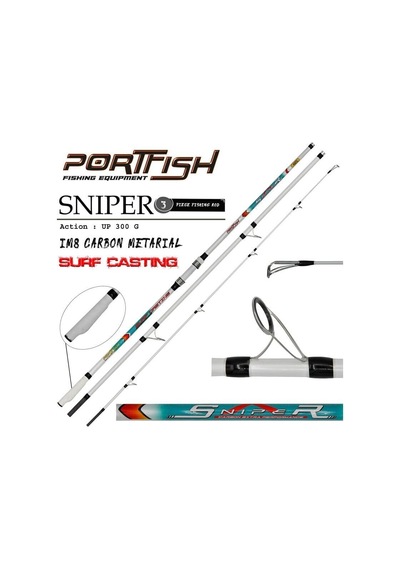 Portfish Sniper 425cm 300gr Atrlı 3 Parça Surf Olta Kamışı