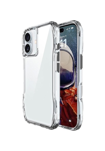 Apple Uyumlu iPhone 16 Kılıf Airbagli Şeffaf Zore İncek Kapak