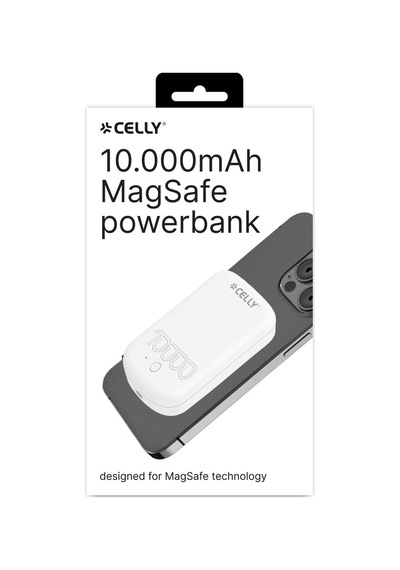 Celly Magsafe 10w 10kmah Powerbank Pro - Beyaz Beyaz