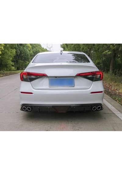 HONDA CIVIC 2022+ UYUMLU FE1 KASA 4 EGZOZ DİFÜZÖR PİANO BLACK