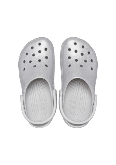 Crocs Classic Glitter Clog Unisex Gri Terlik Gri