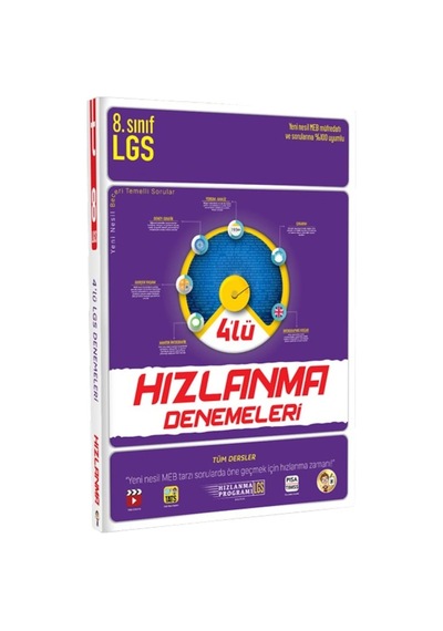 Tonguç Yayınları 8. Sınıf Lgs 4 Lü Hızlanma Denemeleri