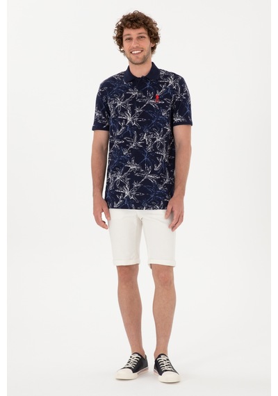 U.S. Polo Assn. Erkek Regular Fit Polo Yaka Lacivert Tişört 50300401-VR033