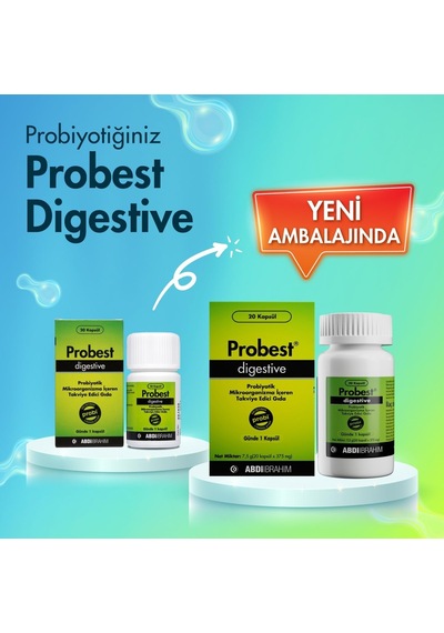 Digestive Probiyotik Mikroorganizma İçeren 20 Kapsül 3 Paketi