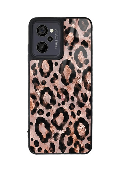 Casper M45 Rose Gold Leopar Tasarımlı Glossy Telefon Kılıfı