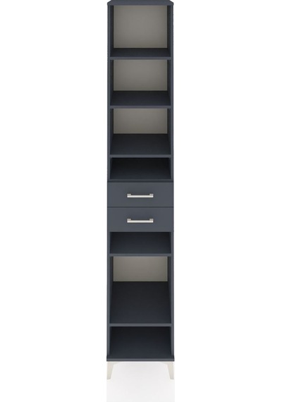 Hyperion Dolap 6 Raflı 2 Çekmeceli 44x44x243 Antrasit-antrasit Antrasit