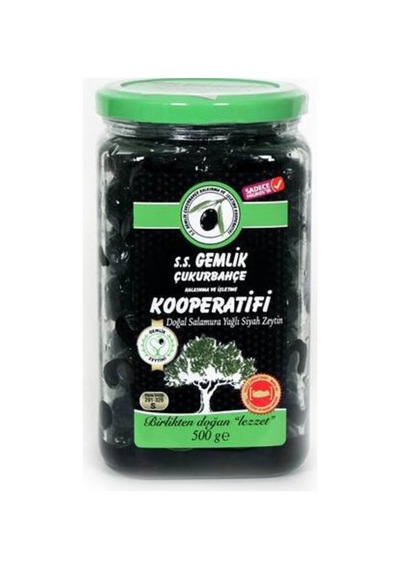 4 Adet Çukurbahçe Kooperatifi Doğal Siyah Zeytin 500 G