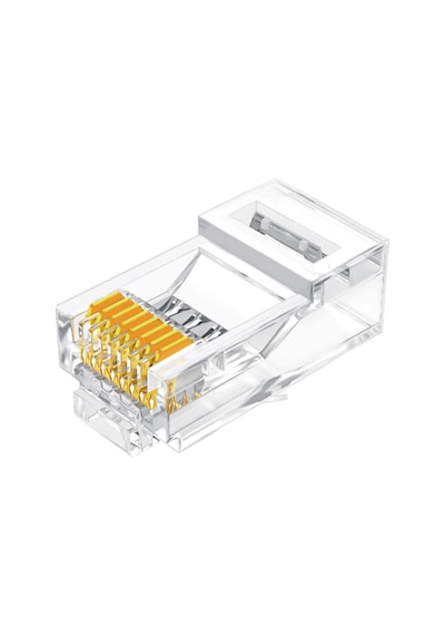 Veggieg Cat5e Rj45 Jack 8p8c Ethernet Konnektörü Altın Kaplama 102 Adet