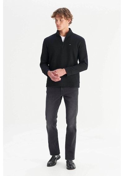 Wrangler Regular Fit Siyah Erkek Sweatshirt W2520532001 Siyah
