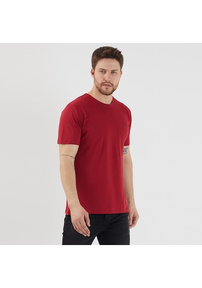 Slazenger SANDER KTN Erkek  Bordo Tişört
