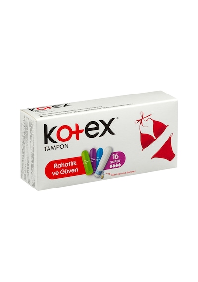 Kotex Süper Tampon 16 Adet Kolay Yerleşim Ve Sızıntı Koruması Tarı