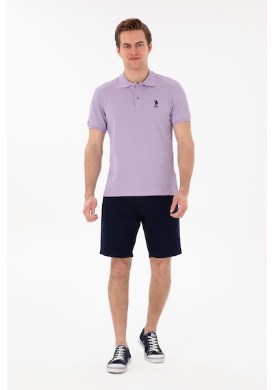 U.S. Polo Assn. Erkek Slim Fit Polo Yaka Lila Basic Tişört 50298041-VR034 U.S. Polo Assn. Erkek Slim Fit Polo Yaka Lila Basic Tişört 50298041-VR034