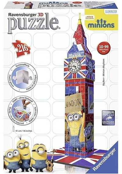 Ravensburger 3d Puzzle Big Ben  Minnions