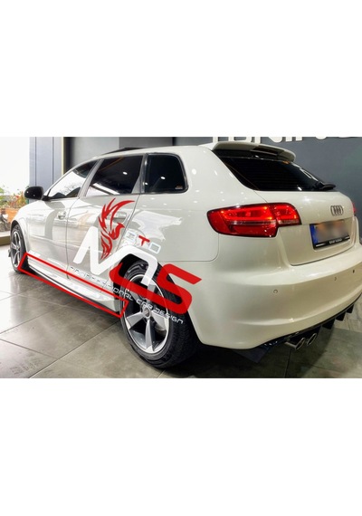 Audi A3 Hb Aero Marşpiyel Sağ Sol Takım Fiberglass Boyasız