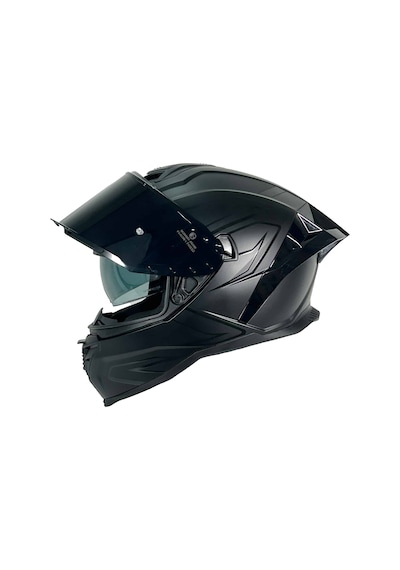 867 Black Line Full Face Motosiklet Kaskı - Mat Siyah- Güneş Vizörlü