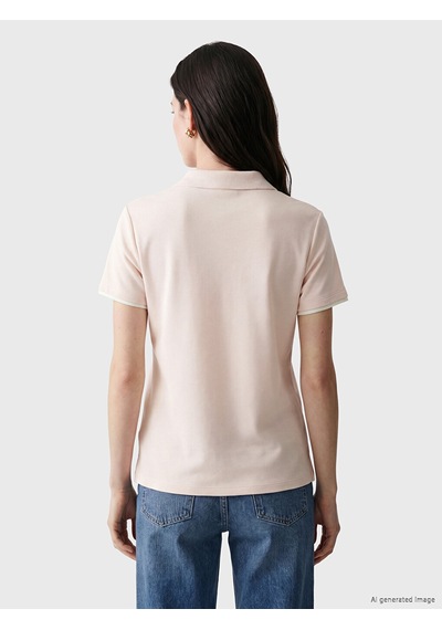Lcw Comfort Pembe Polo Yaka Kadın Tişört