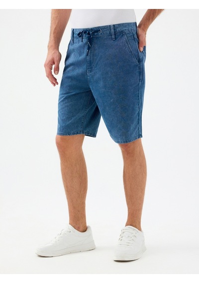 Straight Fit Erkek Şort Denim