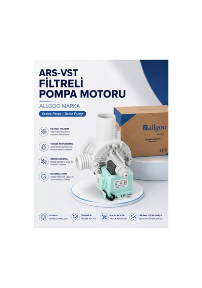 Ars-vst Filtreli Pompa Motoru Allgoo Marka Beyaz