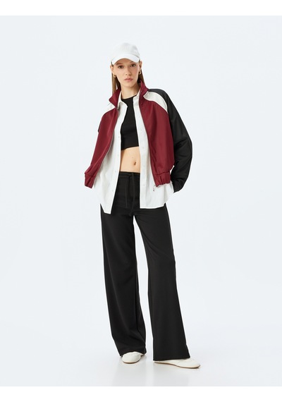 Koton Geniş Paça Beli Bağcıklı Rahat Kalıp Pantolon Siyah 5wal40114ık Siyah Koton Geniş Paça Beli Bağcıklı Rahat Kalıp Pantolon Siyah 5wal40114ık Siyah