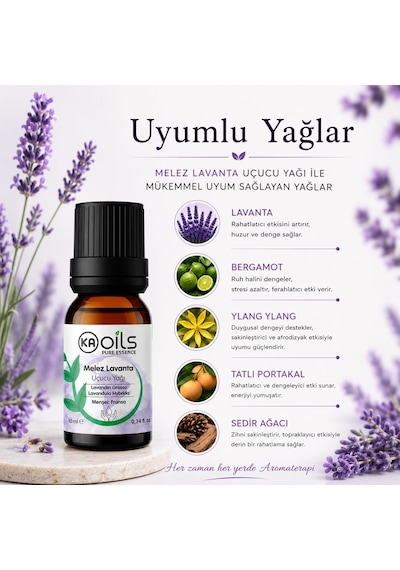 Melez Lavanta Uçucu Yağı 10 Ml Lavandin Lavandula Hybrida Essential Oil Kalıcı Koku Kurutma Topları Ve Uyku Desteği İçin Aromaterapi Yağı Diğer