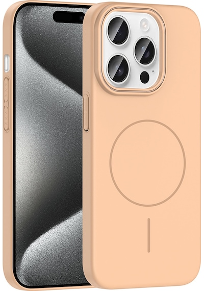 Apple Uyumlu iPhone 15 Pro Kılıf Magsafe Şarj Özellikli Zore Ruby Silikon Kapak - Lacivert Lacivert Lacivert