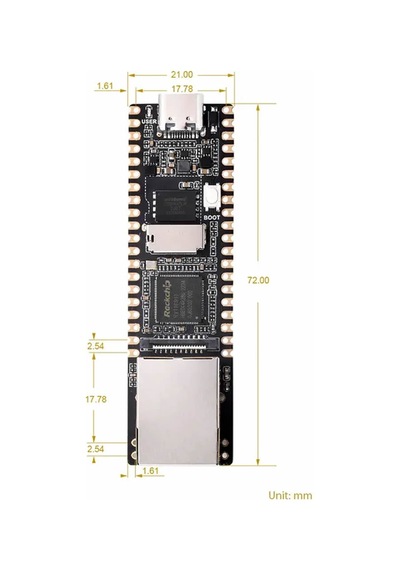 Luckfox Rv1103 Pico Plus Lehimli Linux Mikro Arm Cortex-a7 Ethernet Geliştirme Kartı