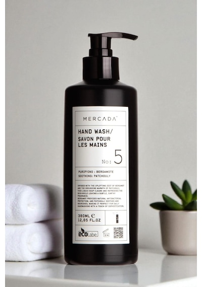 Mercada Siyah No 5 Purifying And Soothing Hand Wash 380 Ml Bergamot Ve Patçuli Özlü El Sabunu