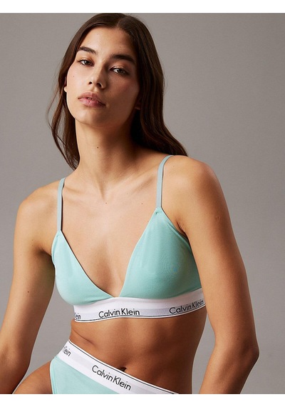 Calvin Klein Kadın Mavi Bikini Üstü-12640 Mavi