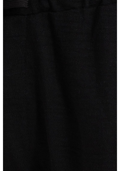Tudors Erkek Standart Fit Normal Kesim Beli Bağcıklı Geniş Paça Siyah Pantolon-37578 Siyah