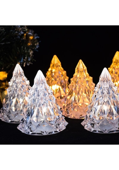 AMBER LED IŞIKLI ÇAM AĞACI MİNİ ÇAM AĞACI IŞIKLI YILBAŞI AĞACI DEKOR ÇAM AĞACI LED LİGHT NOEL TREE