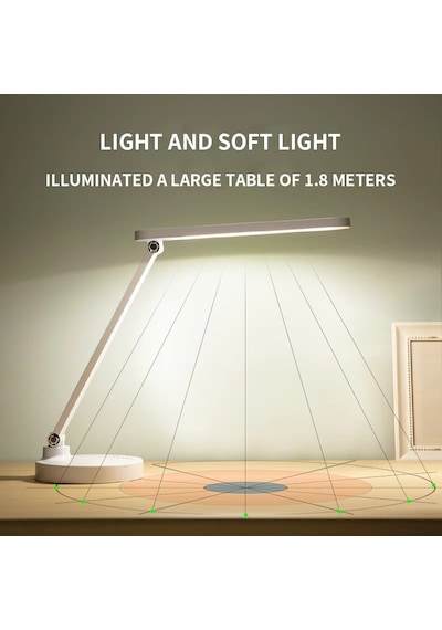 40 Led Çalışma Okuma Işığı Kademeli Masa Lambası Ayarlanabilir Renk Tonu Ve Parlaklık Diğer