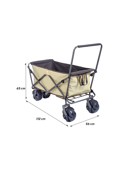 Uquip Buddy Katlanabilir Her Zemin İçin İdeal Yük Taşıma Aracı Boulder 245204 Krem