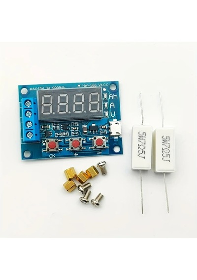 Challenger Zb2l3 Pil Kapasite Test Cihazı 2 Adet 12v 18650 Pil Kapasitesi Ölçer Hızlı Bağlantı