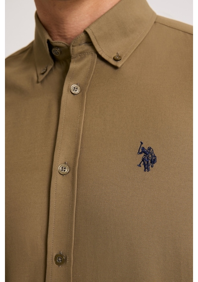 U.s. Polo Assn. Erkek Haki Gömlek Basic 50324708-vr027