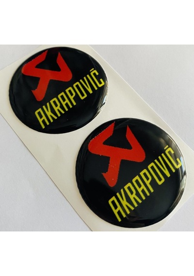 Akrapoviç Damla Etiket Sticker 5x5cm 2'li