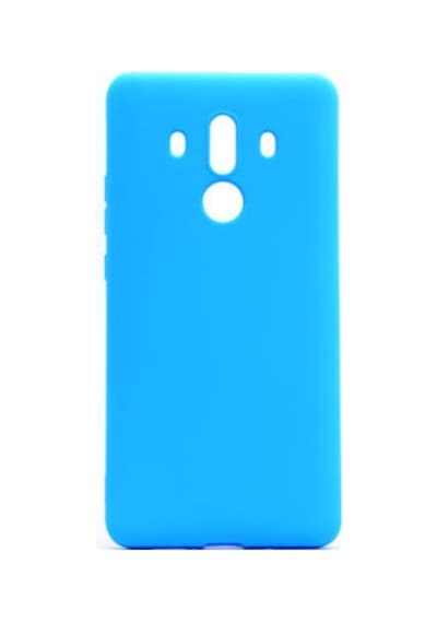 Huawei Mate 10 Pro Kılıf Esnek Yapılı İnce Slim Silikon Kapak Ryc/premier Saks Mavisi