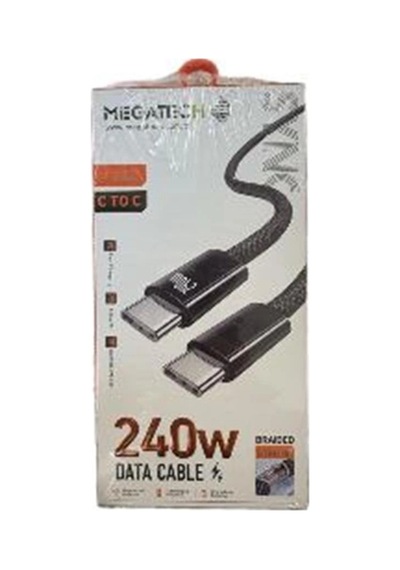 Megatech Mt-240t Hasır Type-c To Type-c Data Kablosu Kdo