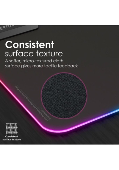 Vertux Mouse Ped Game Immersion™ Pürüzsüz Kaydırma Rgb Led - Swıf