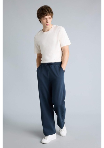Defacto Baggy Fıt Geniş Paça Pantolon H3094ax26spnv64 Lacivert-nv64