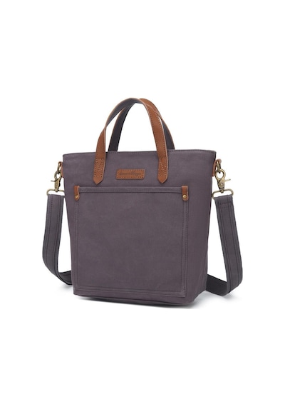 Kanvas Kumaş Kadın Çantası Elden Tutmalı Smart Bags 1328 Kahve