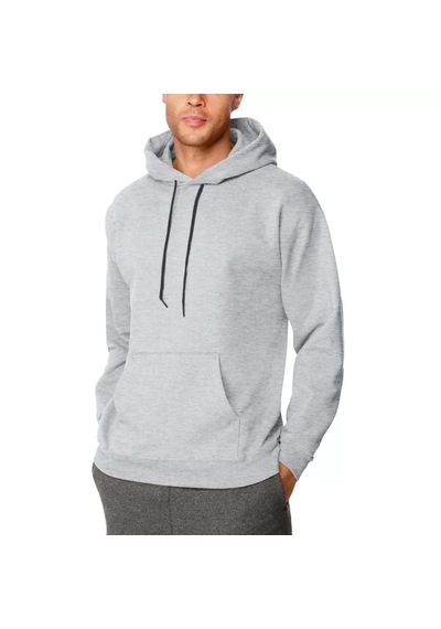 Suma Gri Erkek Basic Sweatshirt Hoodie Uzun Kol