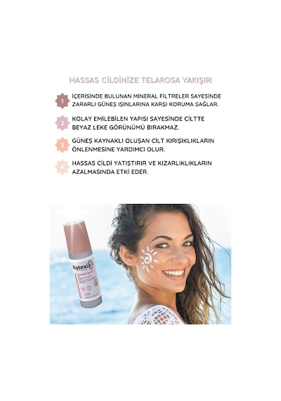 Natexia Telarosa Güneş Koruyucu Losyon SPF50+ 100 Ml
