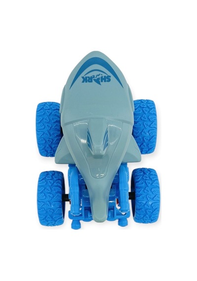 Köpek Balığı Sürtmeli Mekanik Monster Araba Gri 12 Cm