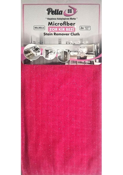 Pella Mikrofiber Zor Kir Bezi 2.li Pembe,gri Genel