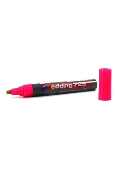 Kayakirtasiye Edding 725 Pembe Neon Tahta Kalemi Kesik Uç